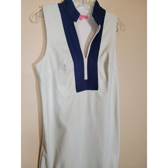 Simply Southern Women's Striped Dress Sleeveless Pullover Green Blue Size Small - Picture 2 of 6